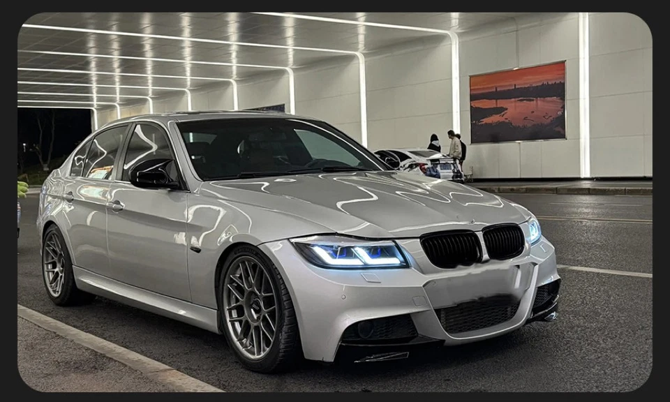 Faróis de LED para 05-12 BMW 3Series E90 E91 animação sequencial farol de giro - Imagem 2 de 4