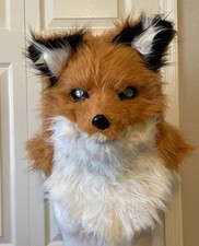 Thumbs Up Red Fox Wolf Mask Mouth Mover Animal Dress Up Halloween Party Costume