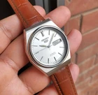 Seiko 1994 Octagon White Smooth Sunburst Dial Retro Ultra Rare Vintage Automatic