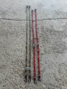 Lot of 4 Cam Buckle Tie Down Straps S-Hooks & Soft Loop Boat Motorcycle Bike