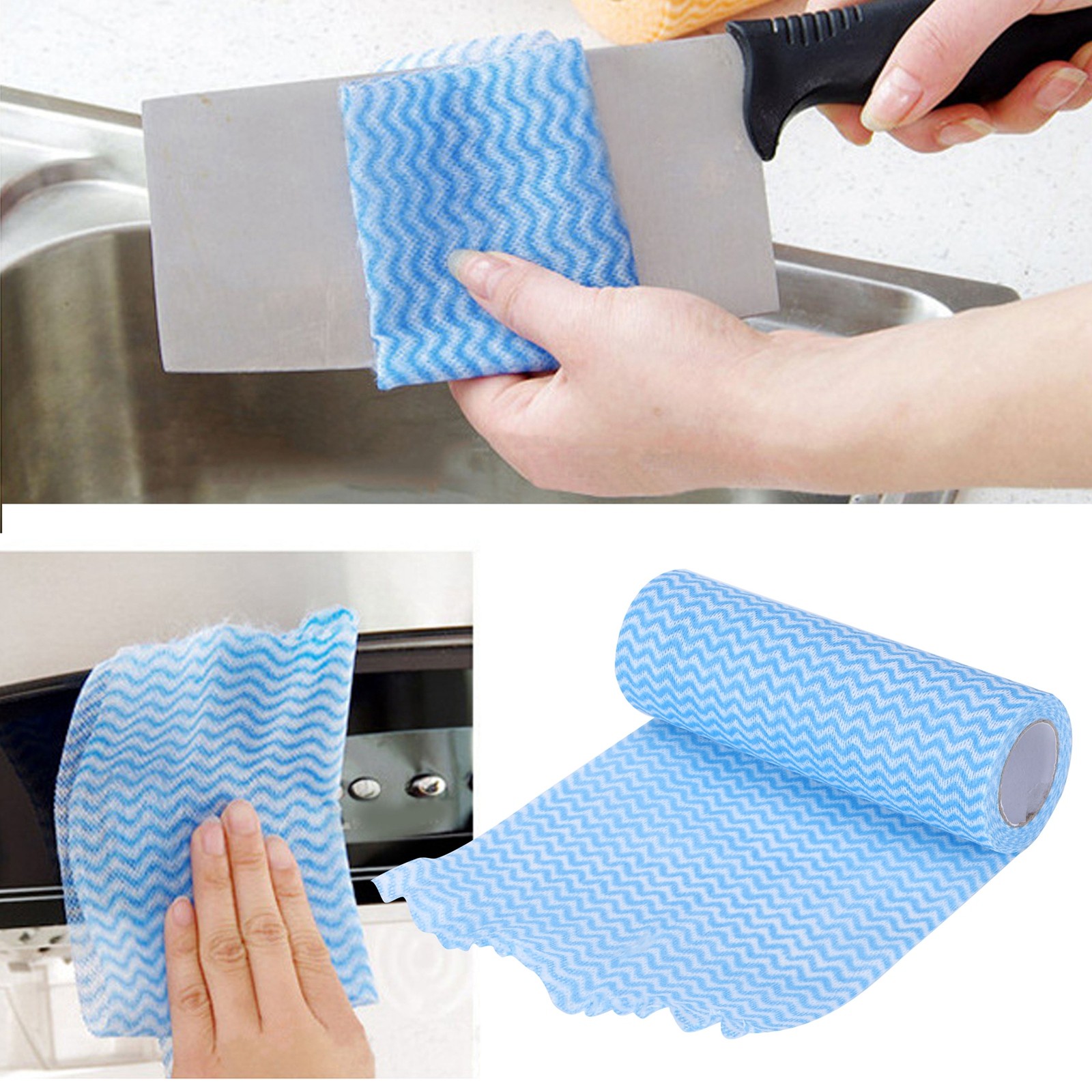 NonWoven Fabric Disposable Rag Dishcloth Washing Cleaning Cloth Towel Kitchen