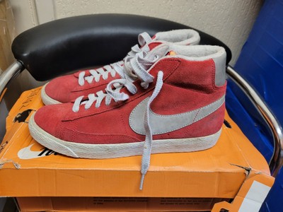Nike Blazer Mid PRM Vintg Suede Distance Red Sneaker Gr. UK 7,5