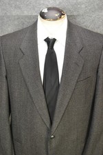 Giorgio Armani Blazer Mens 44L Gray Plaid Check Wool Tweed MANI Sport Coat Italy