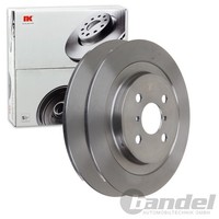 2X NK Bremsscheiben 278Mm Voll Hinten Passend FÜR Daihatsu Charade Toyota Yaris