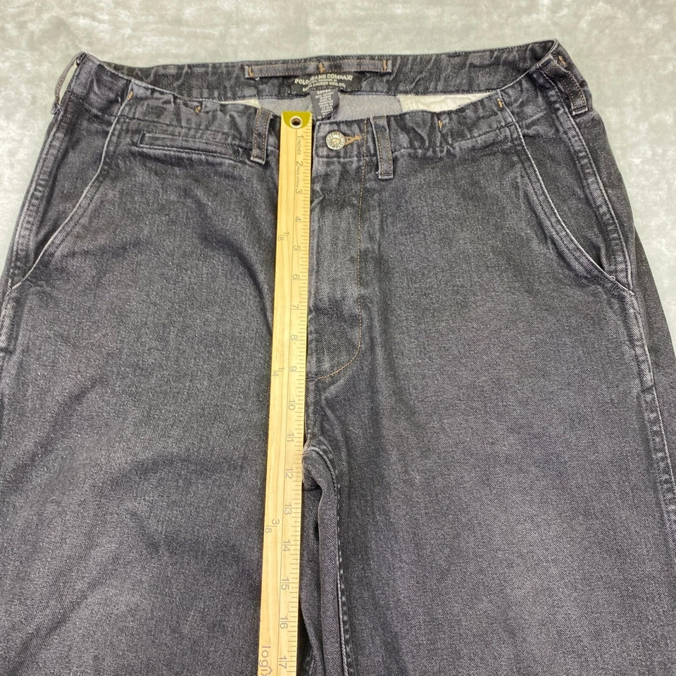 Polo Jeans Ralph Lauren Men Denim Jeans Sz 33 Grunge AWO-RL 68337 Military - Image 2 of 4