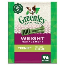 Greenies Adult Natural Dental Dog Treats Large Size, Blueberry Flavor, 12 oz