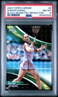 2025 Topps Chrome Tennis Black Geometric Refractor Qinwen Zheng #8 PSA 8