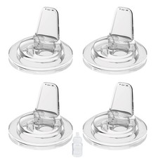 4 Pack Soft Sippy Spout Nipples for Philips Avent Anti-Colic Bottles 6m