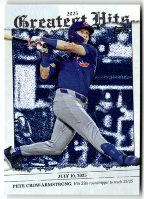 2026 Topps MLB Series One No. GH-1 Pete Crow-Armstrong Greatest Hits