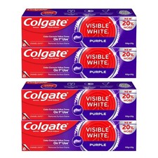 Colgate Visible White Purple Toothpaste 480g Pack of 2 Teeth Whitening