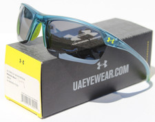 UNDER ARMOUR Zone 2.0 Sunglasses Satin Crystal/Armoursight Gray RARE NEW