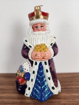 Christopher Radko King Of Joy Christmas Candle 1998 8 Inch