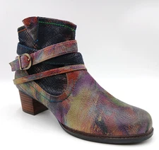 L’Artiste by Spring Step Shazzam Leather Ankle Boots Womens 41 (US 9.5 - 10)