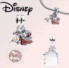 Disney Parks The Lion King Timon & Pumbaa Sterling Silver .925 Charm FREE OFFER