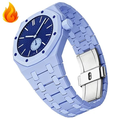 Bioceramics Case + Strap Wrist Band Bracelet Mod Kit for Swatch X AP Royal Pop - Bild 1 von 4