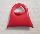 Vintage Barbie #1691 Fashion Shiner ~ Red Handbag Purse