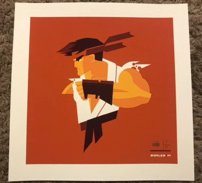 Street Fighter 2 Ryu Game Movie Print Poster Mondo Marvel Vs  Capcom Tom Whalen