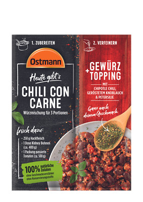 Ostmann Heute gibt´s Chili con Carne Gewürzmischungen 0.036kg 4002674080049