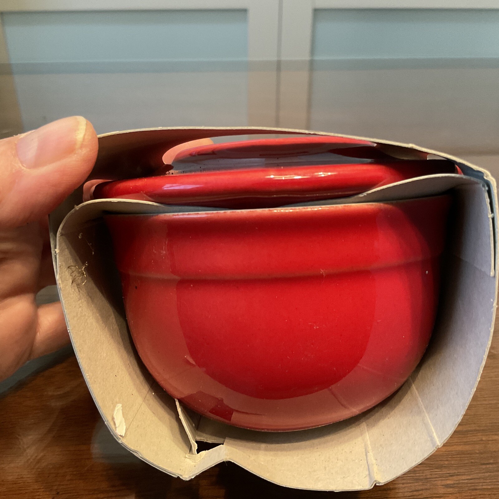 Emile Henry Butter Bell/Pot, Red new, never used eBay