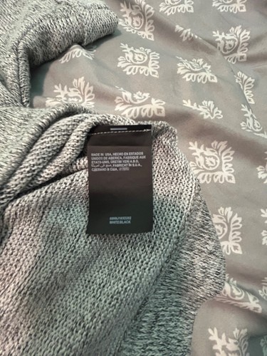 Y2K BeBe relaxed Sweater Gray Knit Soft Dolman Short Sleeve Womens Size P/ Small - Picture 5 of 5