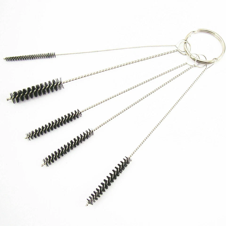 Kits de limpieza de carburador 10 agujas + 5 cepillos de acero inoxidable para moto coche Foto 4 de 4