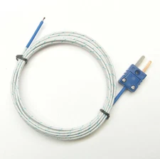 6 ft T-Type Thermocouple Wire Sensor Digital Thermometer Probe Fiberglass PT-400