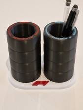 F1 tyre  Desk Tidy - Formula One Slick Tyre Desk Organiser