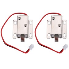 Electronic Latch Lock Catch Door/12V Electro-magnet Release Solenoid Slant Slug
