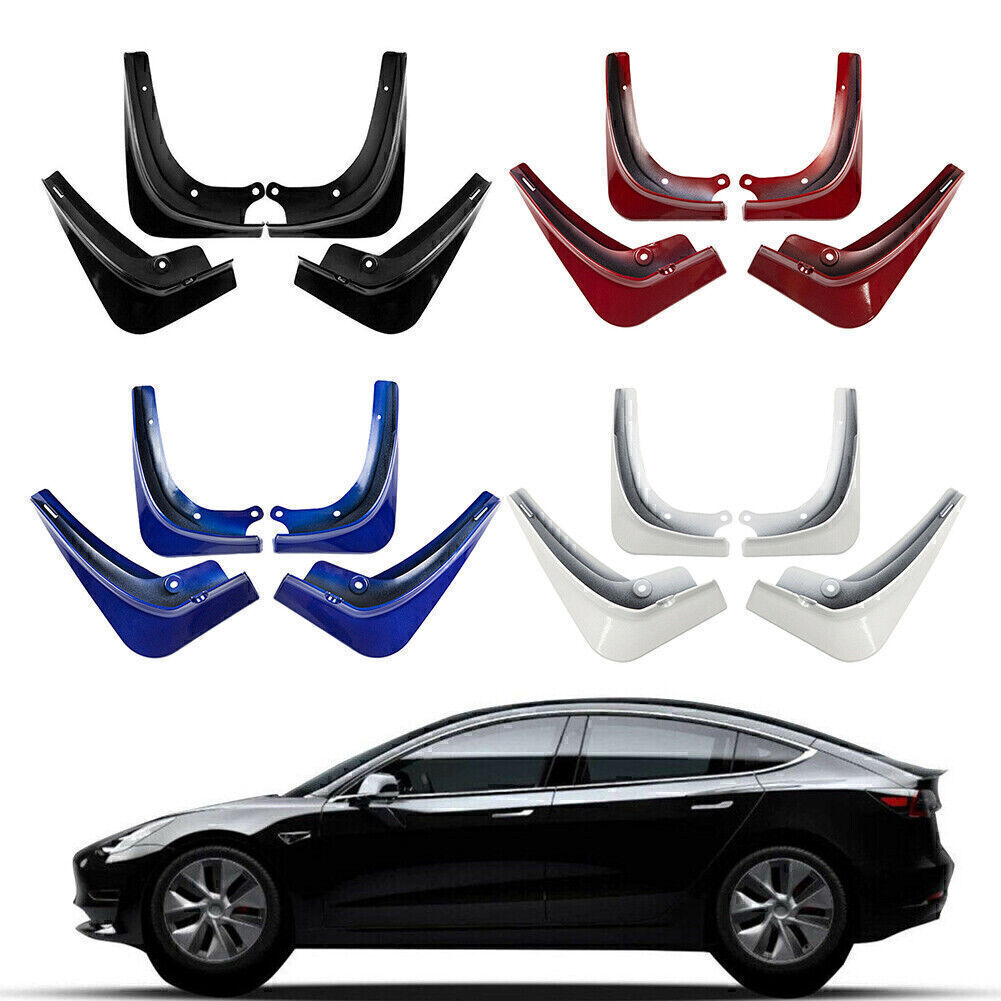 Mud Flaps MudFlaps Splash Guard Fender Mudguard Fit Tesla Model 3 2017-2022 18-image