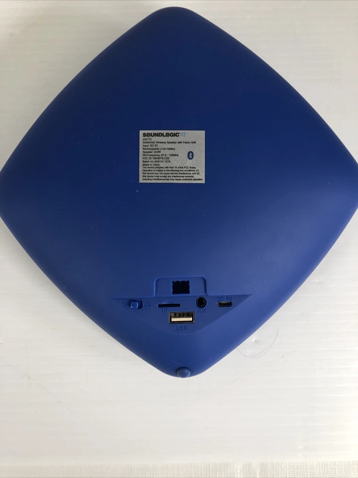 Soundlogic XT DIAMOND LAUTSPRECHER MIT STOFFGRILL - BLUETOOTH - OBOX (rot) - Bild 2 von 3