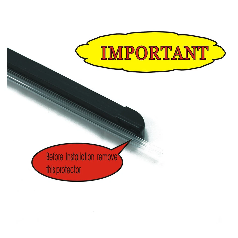 A+ Quality 18" +18" Windshield Wiper Blades OEM Quality J-Hook Bracketless - Imagem 3 de 4