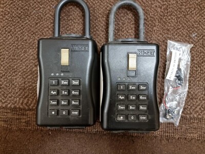 Nu-Set 2x Elektronikschloss Hängebügel Schlüssel Aufbewahrungsbox mit Ladekabel