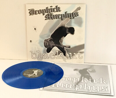 DROPKICK MURPHYS blackout BLUE VINYL Lp Record with lyrics insert , LIMITED ED.