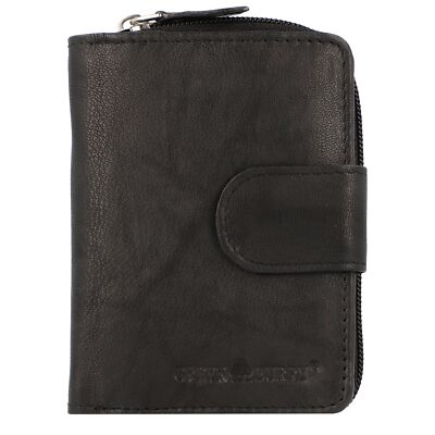 Greenburry Basic Geldbörse RFID Leder 9cm #GB-1883 (black)