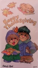 Vintage Suzy  s Zoo Sticker Module - Thanksgiving