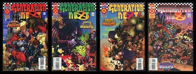 Generation Next Comic Set 1-2-3-4 Lot Marvel 1995 Age of Apocalypse Colossus 1st