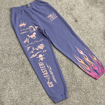 NGOrder Sweatpants 10 Large Purple Pink Speed Demon Print
