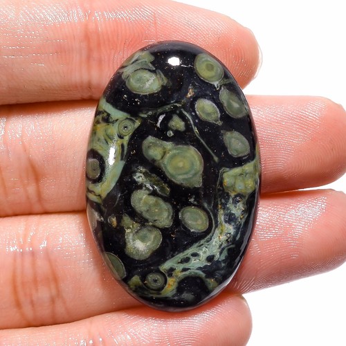55 Carat AAA Natural Star Galaxy Jasper Oval Shape Cabochon Cut Loose Gemstone - Picture 4 of 4