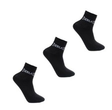 Image of Everlast 3 Pack Crew Socks Kids UK C8-C13 Black