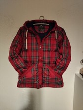 Abercrombie & fitch Daunenjacke mit Kapuze Gr. S Karierte Muster