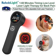 Medical Grade Cold Laser Therapy 1760mW 3 Wavelength available Home Travel Use