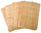 Egyptian Papyrus Blank Paper Set of 50 Sheets for Art Projects Scrapbooking A...