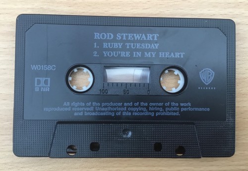🌟ROD STEWART🌟RUBY TUESDAY🌟CASSETTE SINGLE🌟CASSINGLE🌟POP🌟90S🌟UK🇬🇧SELLER - Picture 7 of 7