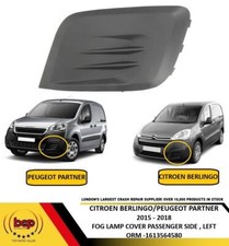 PEUGEOT PARTNER 2015 – 2018 FRONT BUMPER FOG GRILLE NO HOLE PASSENGER SIDE LEFT