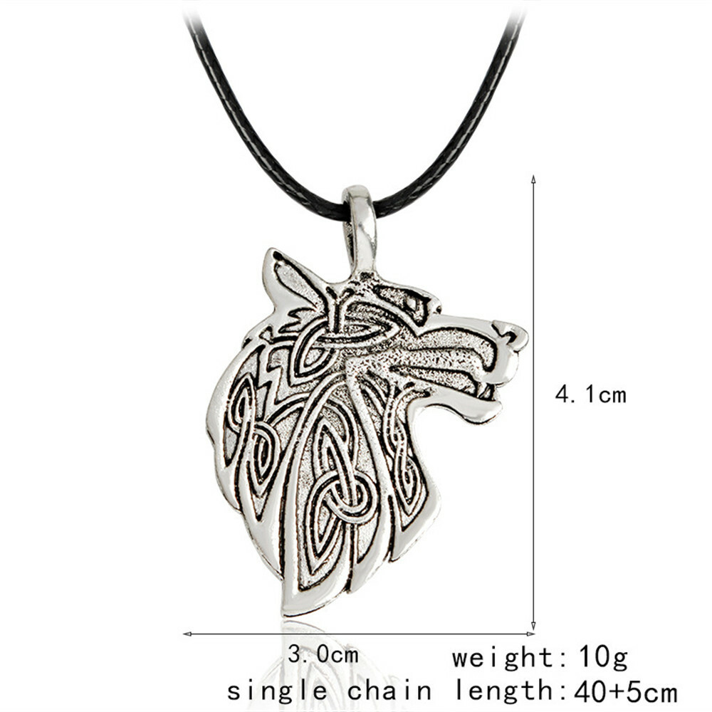 Odin Raven Viking Jewelry Fox Triquetra Fenrir Mens Wolf