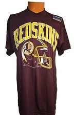 VTG Washington Redskins Single Stitch Red T-Shirt men XL made in USA NWOT LOGO 7