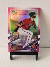 Daulton Varsho 2021 Topps Chrome Pink Refractor Rookie RC #121 AZ Diamondbacks