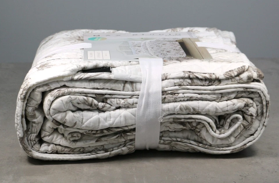 Colcha Colcha Colcha Luz Tropical FULL/QUEEN Blanca Taupe Max Studio Bimini Foto 4 de 4