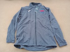NWT Men's Asics Gray Grey Full Zip Up Jacket XL X Large Weather Resistant Omaha