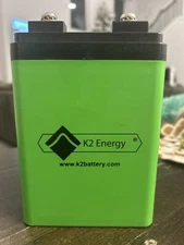 K2 Energy LIFEPO4 Lithium Iron Phosphate Battery 12V 19Ah, BMS, K2B12V19EB 12.8V